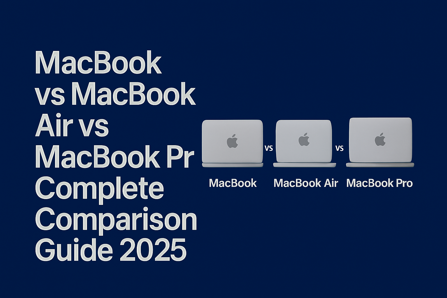 MacBook vs MacBook Air vs MacBook Pro: Complete Comparison Guide 2025