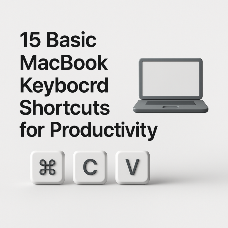 15 Basic MacBook Keyboard Shortcuts for Productivity