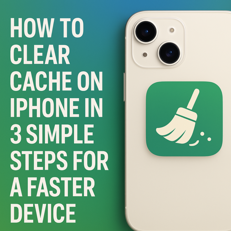 How to Clear Cache on iPhone in 3 Simple Steps for a Faster Device