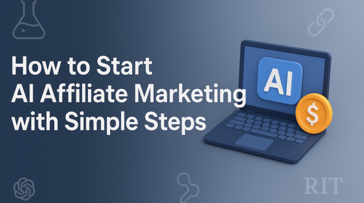An image about a blog that teaches how to Start AI Affiliate Marketing with Simple Steps
