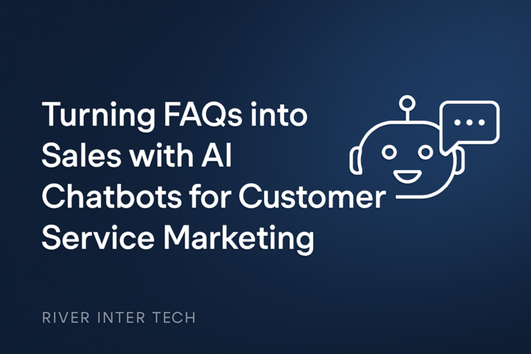 Turning FAQs into Sales with AI Chatbots for Customer Service Marketing