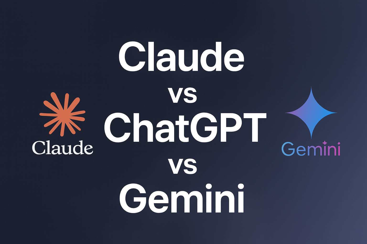 Claude vs ChatGPT vs Gemini: