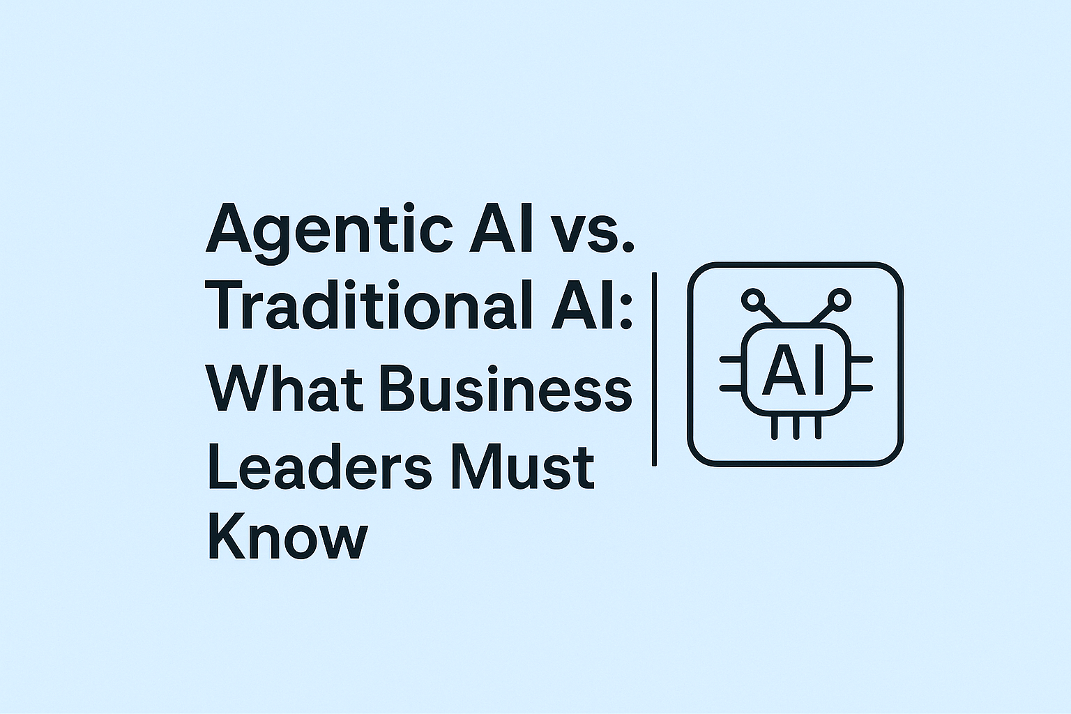 Agentic AI vs Traditional AI