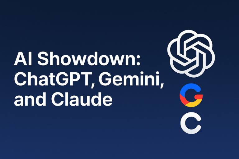 AI Showdown: ChatGPT, Gemini, and Claude