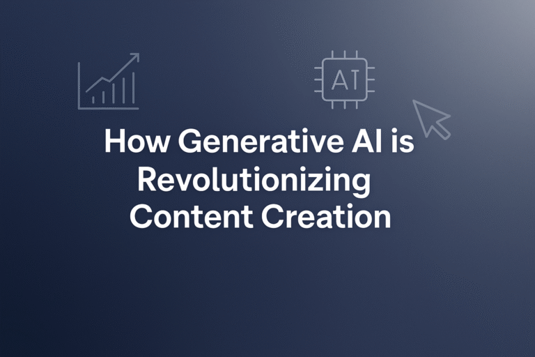 How Generative AI is Revolutionizing Content Creation